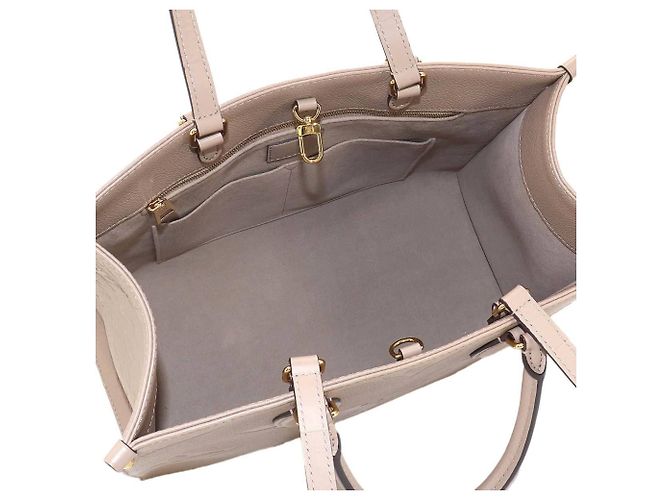Borsa Tote Louis Vuitton Onthego MM Monogram Empreinte Grigio - vista 7