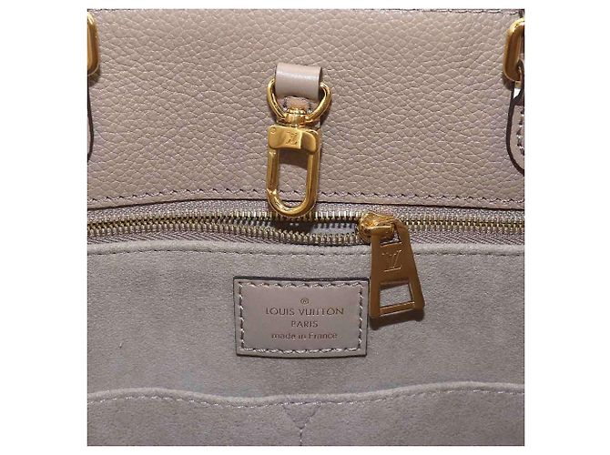 Borsa Tote Louis Vuitton Onthego MM Monogram Empreinte Grigio - vista 8
