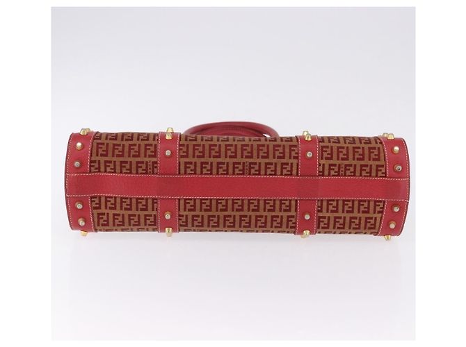 Fendi Studded Handle canvas Rot - Ansicht 6