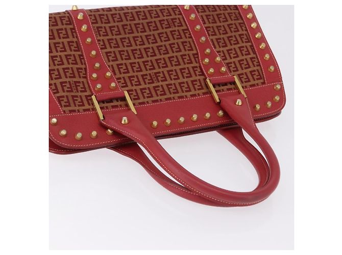 Fendi Studded Handle canvas Rot - Ansicht 7