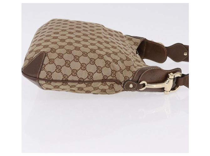 Gucci Horsebit Hobo GG Canvas Beige - vista 4