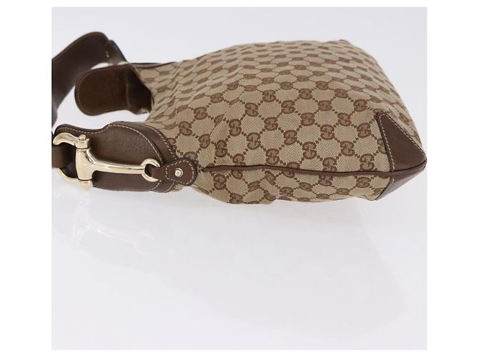 Gucci Horsebit Hobo GG Canvas Beige - vista 5