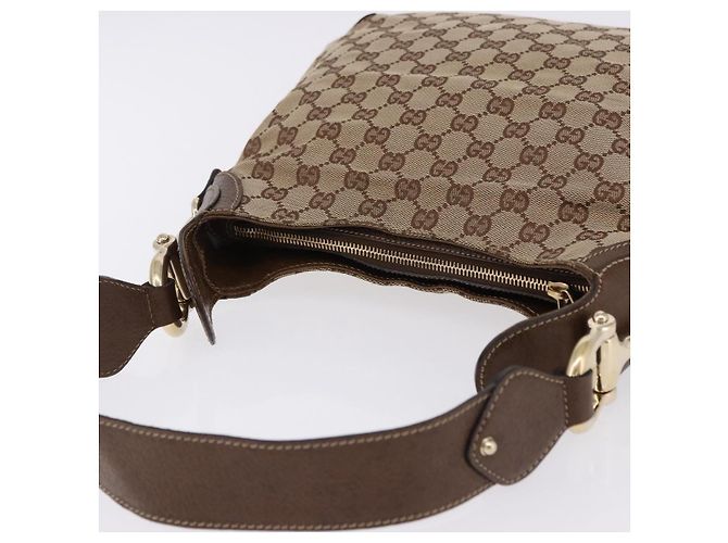 Gucci Horsebit Hobo GG Canvas Beige - vista 7