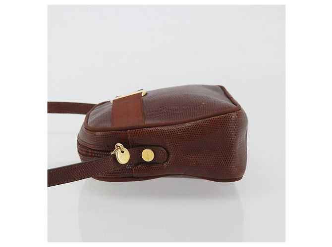 Fotocamera in pelle Salvatore Ferragamo Vara Bow Marrone - vista 4