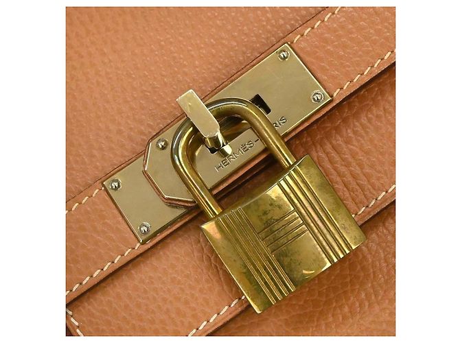 Hermès Hermes HAC Birkin Black Fjord con Hardware Palladium 32 Marrone - vista 5