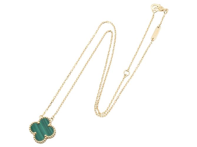 Van Cleef & Arpels Vintage Alhambra Malachite Halskette - Ansicht 2