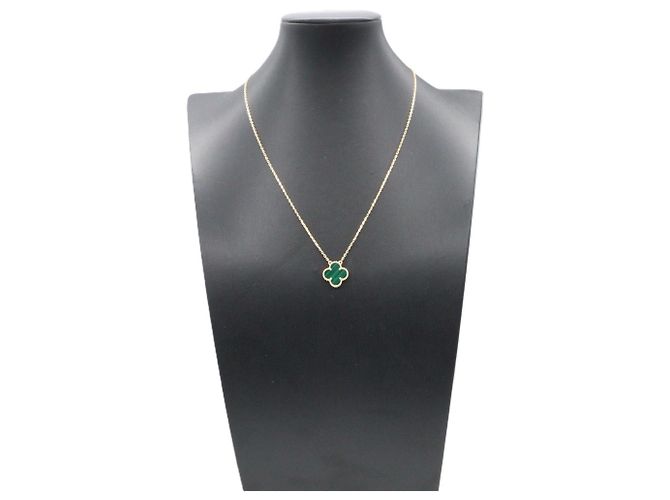 Van Cleef & Arpels Vintage Alhambra Malachite Halskette - Ansicht 6