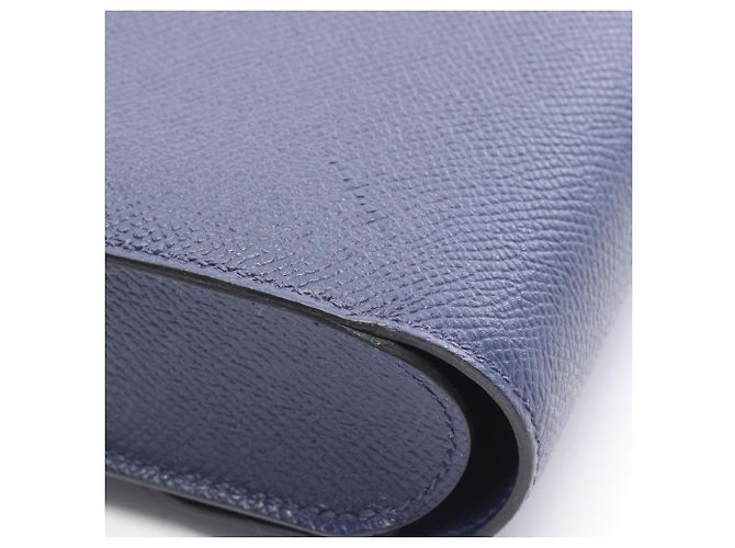 Hermès Clutch Hermes Cherche Midi Blue Saphir - vista 7