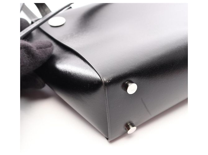 Hermès Borsa a tracolla Hermes in pelle Box Calfskin Nero - vista 11