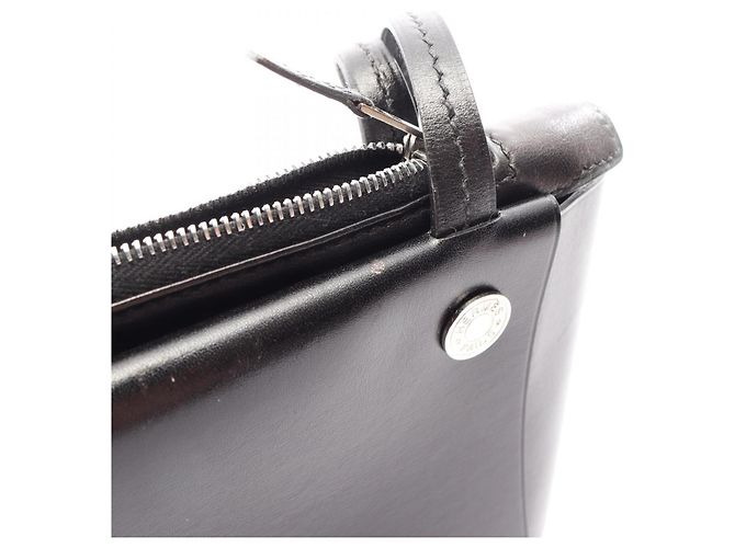 Hermès Borsa a tracolla Hermes in pelle Box Calfskin Nero - vista 13