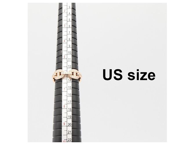 Ring Hermès Anello Enchainée PM Diamante Hermes D'oro - vista 7