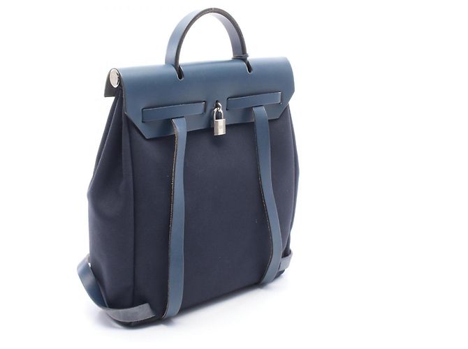Hermès Zaino/Borsa Hermes Herbag Ad PM Blu navy - vista 2
