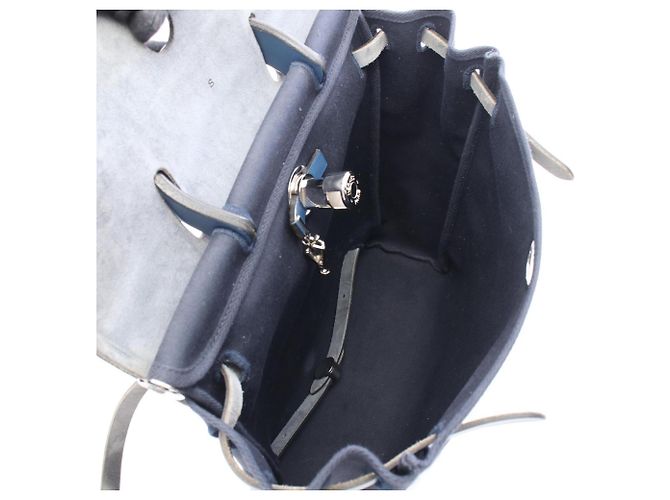 Hermès Zaino/Borsa Hermes Herbag Ad PM Blu navy - vista 3