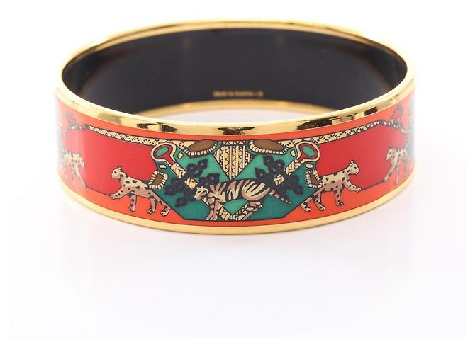 Hermès Pulsera EMAGLE GM Hermes Multicolor Dorado Naranja - vista 2
