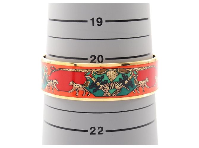 Hermès Pulsera EMAGLE GM Hermes Multicolor Dorado Naranja - vista 4