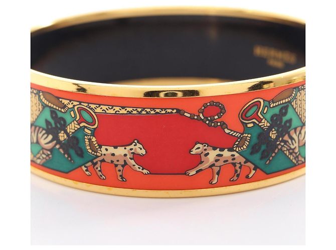 Hermès Pulsera EMAGLE GM Hermes Multicolor Dorado Naranja - vista 5