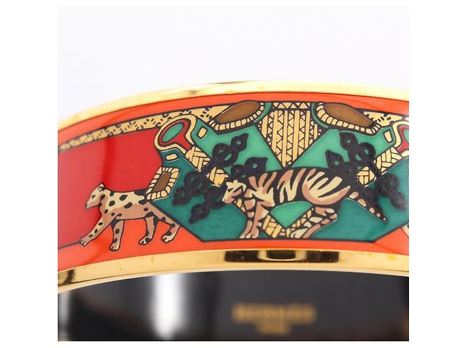 Hermès Pulsera EMAGLE GM Hermes Multicolor Dorado Naranja - vista 6