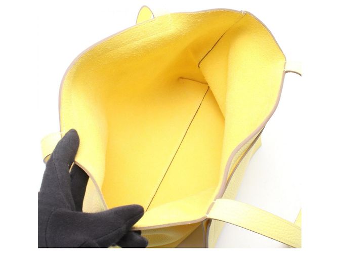 Hermès Borsa Tote Hermes Cabasellier 31 Lime D'oro Giallo - vista 3