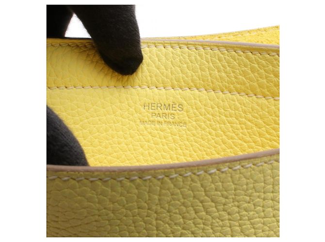 Hermès Borsa Tote Hermes Cabasellier 31 Lime D'oro Giallo - vista 4