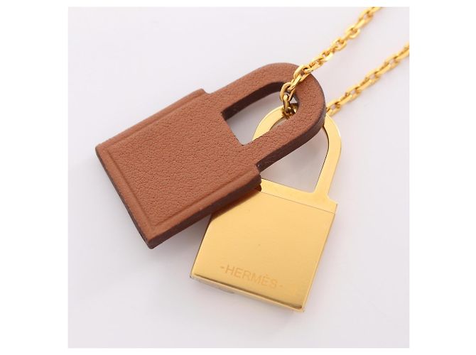 Hermès Collar Hermes O'Kelly Castaño Dorado - vista 2