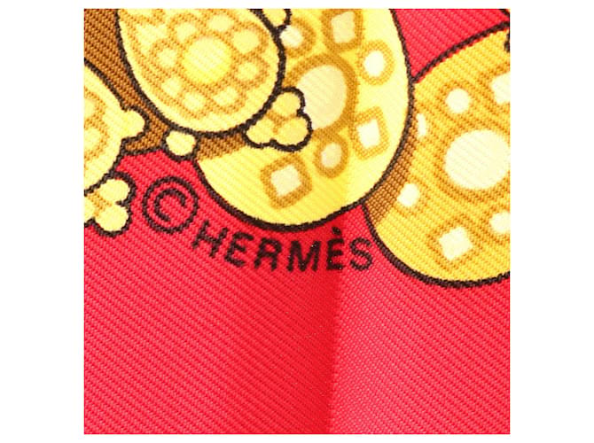 Hermès Sciarpa Hermes Carre 90 Kosmima Rosso Multicolore Giallo - vista 2