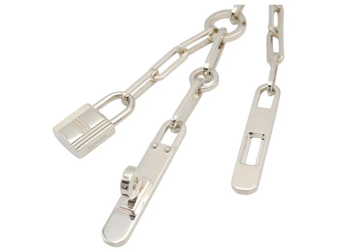 Hermès Collar Hermes Kelly Chaine Plata - vista 3