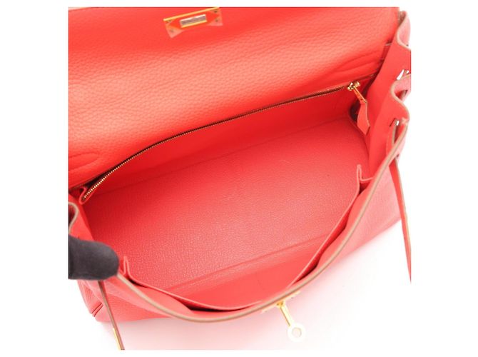 Hermès Borsa Hermes Kelly 32 in Rose Jaipur Rosa - vista 3