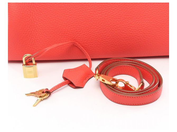 Hermès Borsa Hermes Kelly 32 in Rose Jaipur Rosa - vista 6