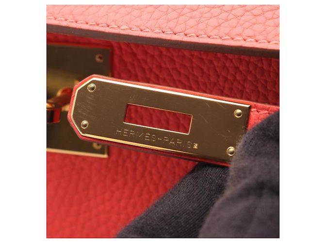 Hermès Borsa Hermes Kelly 32 in Rose Jaipur Rosa - vista 8