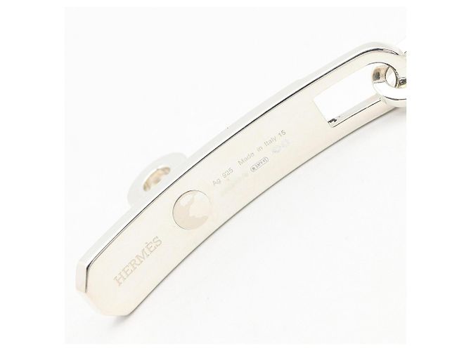 Hermès Bracciale Chaine Charm Kelly Hermes Argento - vista 4