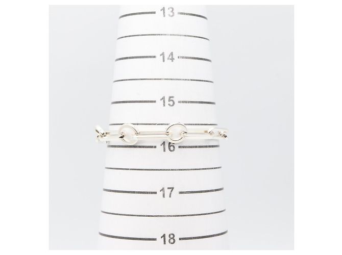 Hermès Bracciale Chaine Charm Kelly Hermes Argento - vista 5