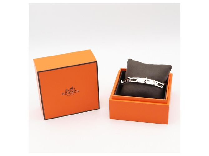 Hermès Bracciale Chaine Charm Kelly Hermes Argento - vista 6