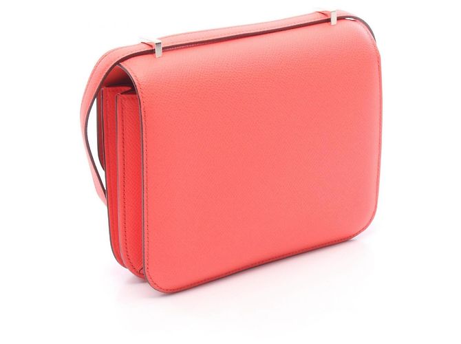 Hermès Borsa a tracolla Hermes Constance 3 Mini Rose Texas Rosso - vista 2