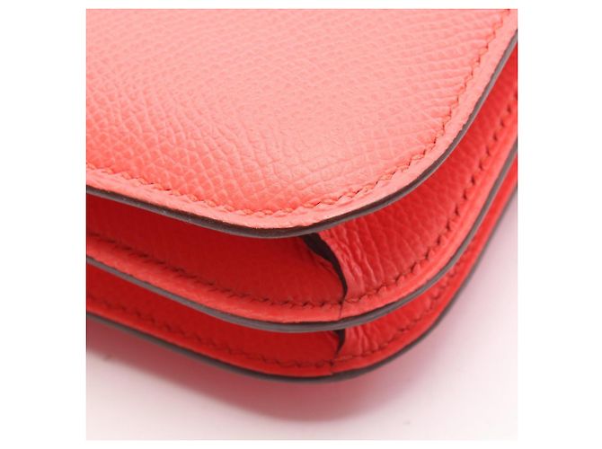 Hermès Borsa a tracolla Hermes Constance 3 Mini Rose Texas Rosso - vista 6