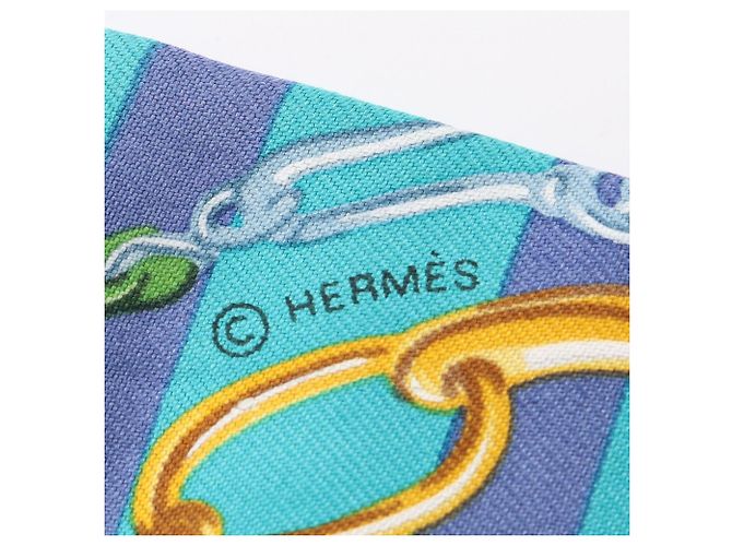 Hermès Hermes Twilly Brides de Gala Halstuch Mehrfarben Grün - Ansicht 4