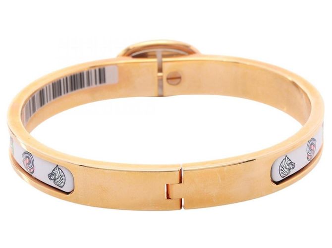 Hermès Hermes Mini Click Chaine d'Ancre Funny Ice Cream Bangle Weiß Mehrfarben Golden - Ansicht 2