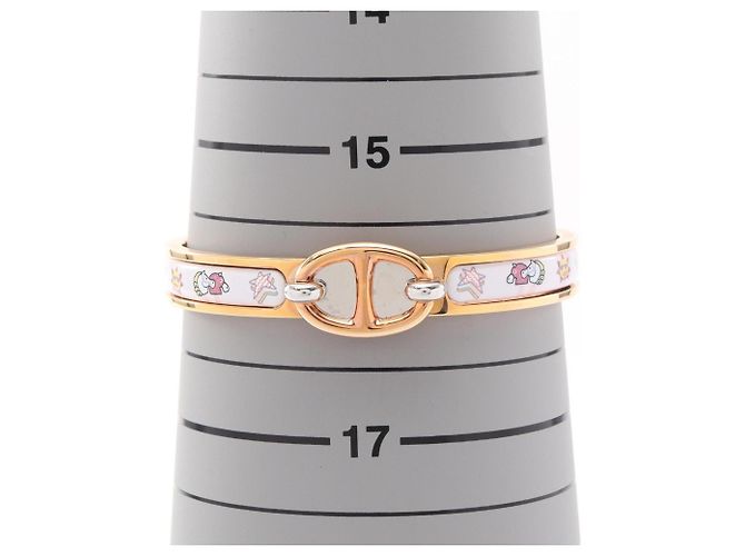 Hermès Hermes Mini Click Chaine d'Ancre Funny Ice Cream Bangle Weiß Mehrfarben Golden - Ansicht 5
