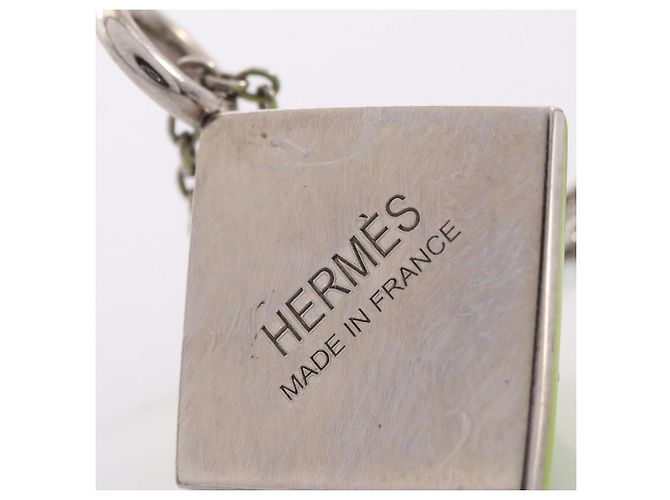 Hermès Colar Hermes Medor Cupid Prata Verde - vista 5