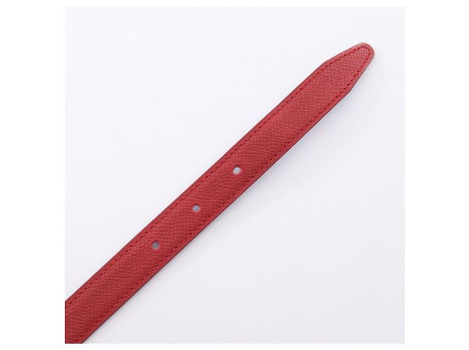 Hermès Hermes Mini Constance Gürtel aus reversiblem Leder Rot Blau - Ansicht 3