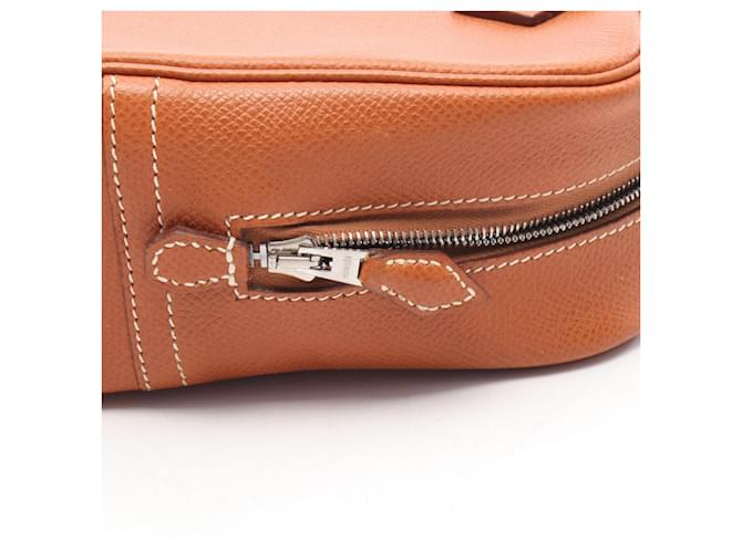 Hermès Borsa Hermes Mini Plume 20 Brick Marrone - vista 6