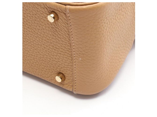Hermès Borsa a tracolla Hermes Lindy Mini Biscuit Marrone - vista 7