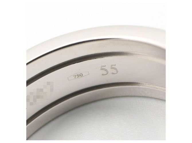 Anel Cartier C2 em ouro branco 18K Prata - vista 5