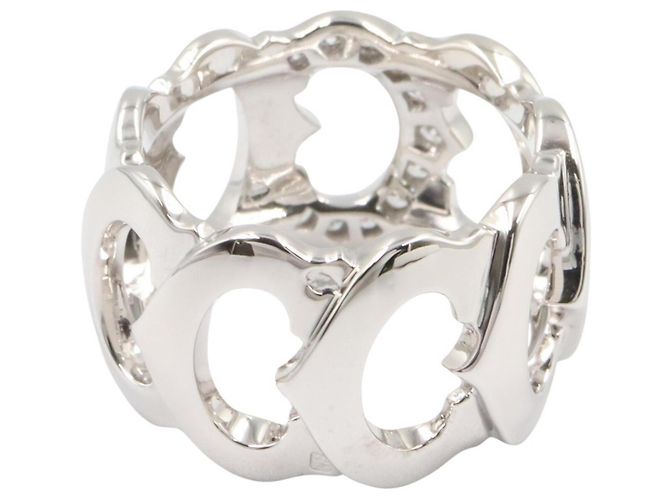 Cartier C de Diamond Ring Silvery - view 3