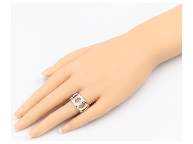 Cartier C de Diamond Ring Silvery - view 8