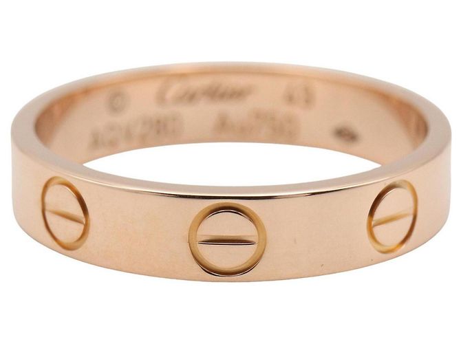 Anello Cartier Mini Love in oro rosa 18K D'oro - vista 3