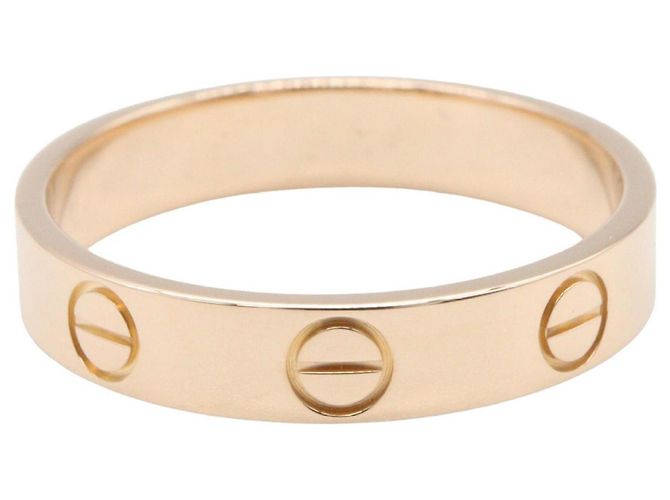 Anillo Mini Love de Cartier en oro rosa de 18K Dorado - vista 2