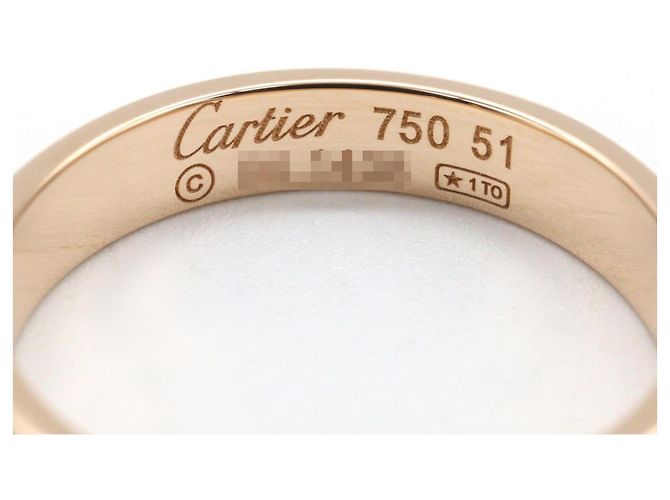 Anillo Mini Love de Cartier en oro rosa de 18K Dorado - vista 3