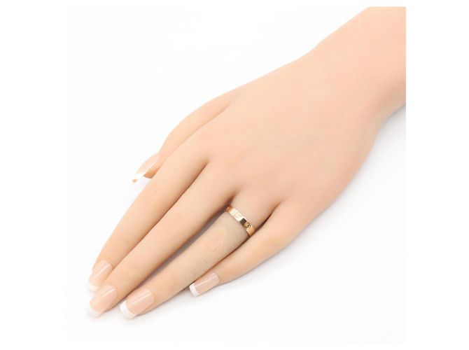 Anillo Mini Love de Cartier en oro rosa de 18K Dorado - vista 6