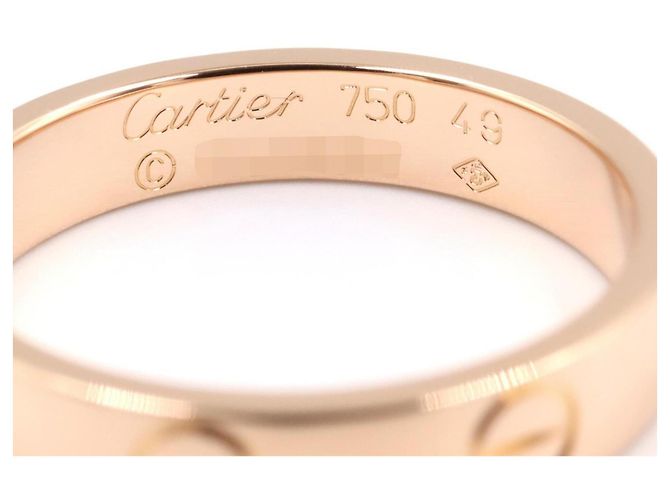Anello Mini Love di Cartier in oro rosa 18K D'oro - vista 3