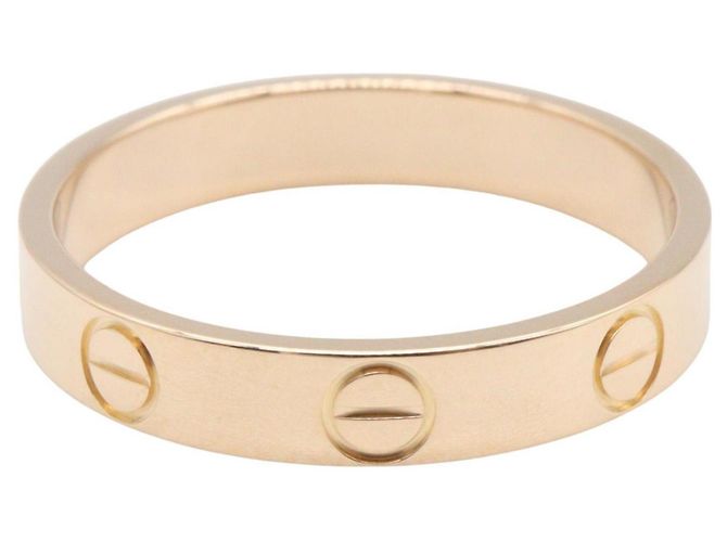 Bague Mini Love de Cartier en or rose 18K Doré - vue 2